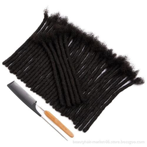 BLT Locks hot sale men dreads tight afro kinky human hair dread locs handmade dreadlock extensions human hair